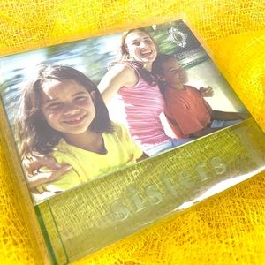 Vintage Weighted Clear “SISTERS” Photo Stand